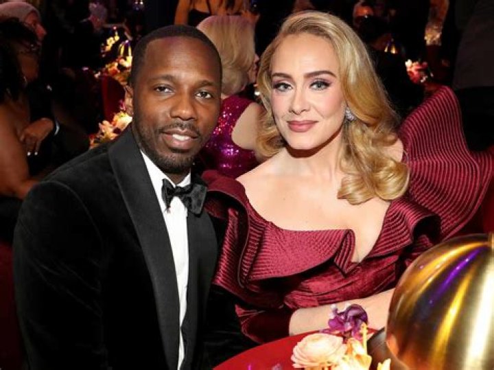 Adele Glows In Low Cut Dress As She Leaves London Palladium With BF Rich Paul After 1st Performance In 4 Years