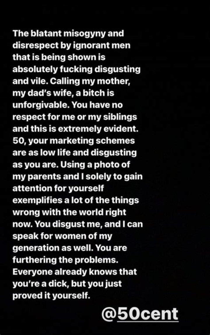 Dr. Dre’s Daughter, Truly Young, Blasts 50 Cent For Mocking Divorce – Hollywood Life