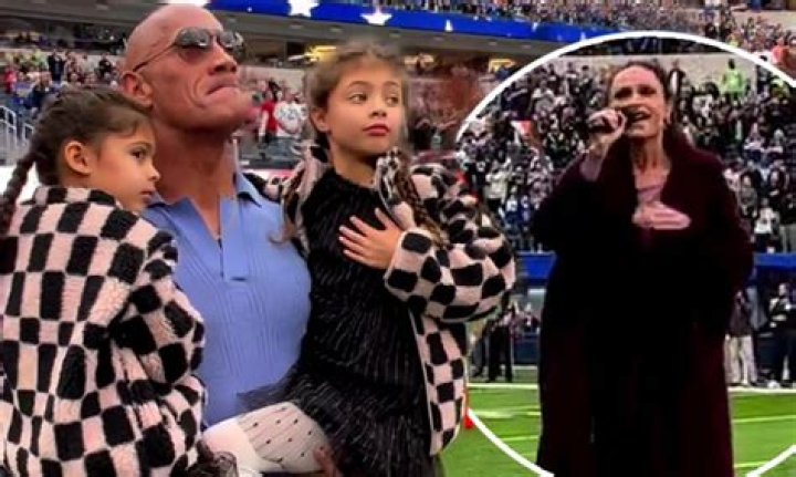 Dwayne Johnson Supports His Wife As She Sings National Anthem At NFL Game – Hollywood Life