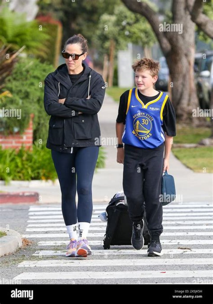 Jennifer Garner & Son Samuel, 8, Rock Protective Gear As They Go For Afternoon Bike Ride