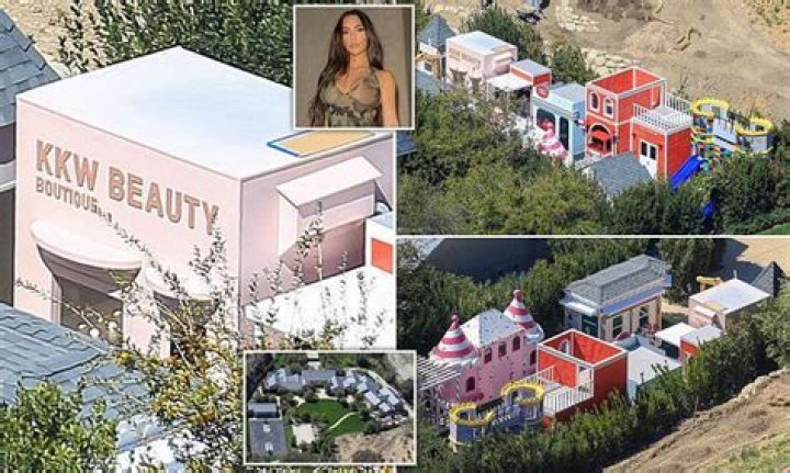 Kim Kardashian Builds ‘Lil Hidden Hills’ For Her Kids In Backyard: Pic – Hollywood Life