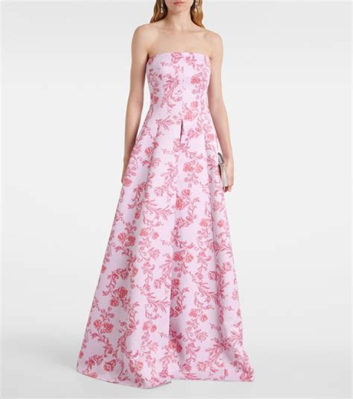 Pink Floral Gown – Hollywood Life
