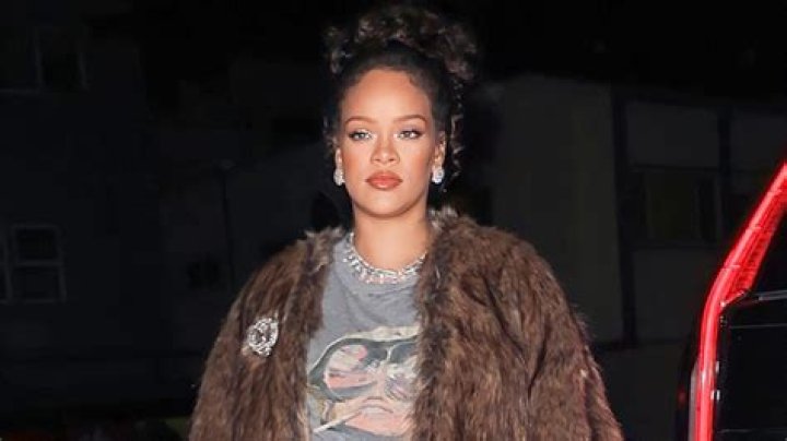 Pregnant Rihanna Wears Sheer Sequined Pants While Out For Dinner Ahead Of Baby No. 2’s Arrival