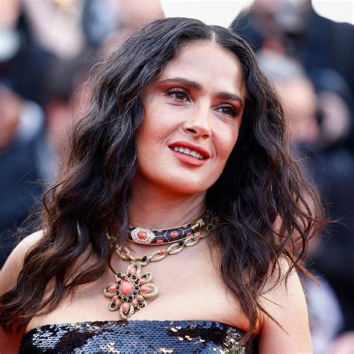 Salma Hayek, 55, Rocks A Navy Bikini While Taking A Dip In Freezing Cold Water