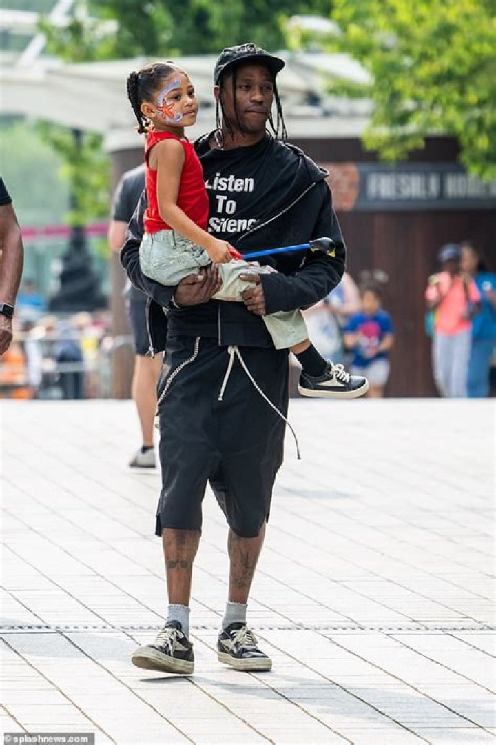Stormi Webster, 2, Masks Up To Volunteer At Dad Travis Scott’s Houston Toy Drive For Underprivileged Kids