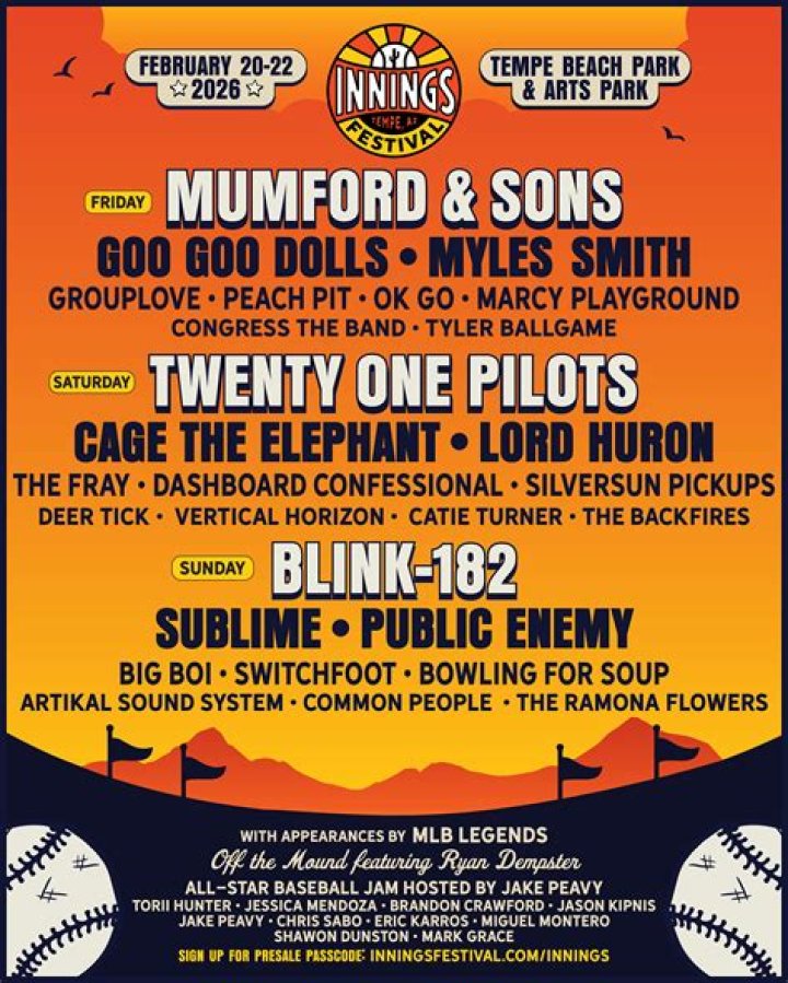 Summer Music Festival Lineups — Pics