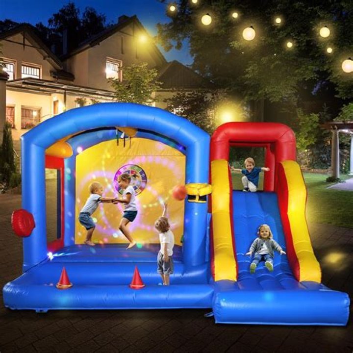 True Thompson Celebrates 3rd Birthday With Stormi Webster In Bounce House At Princess-Themed Party
