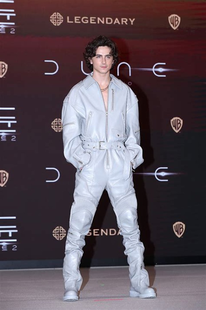 Zendaya & Timothee Chalamet Match in Leather Jumpsuits at ‘Dune: Part Two’ Event in South Korea